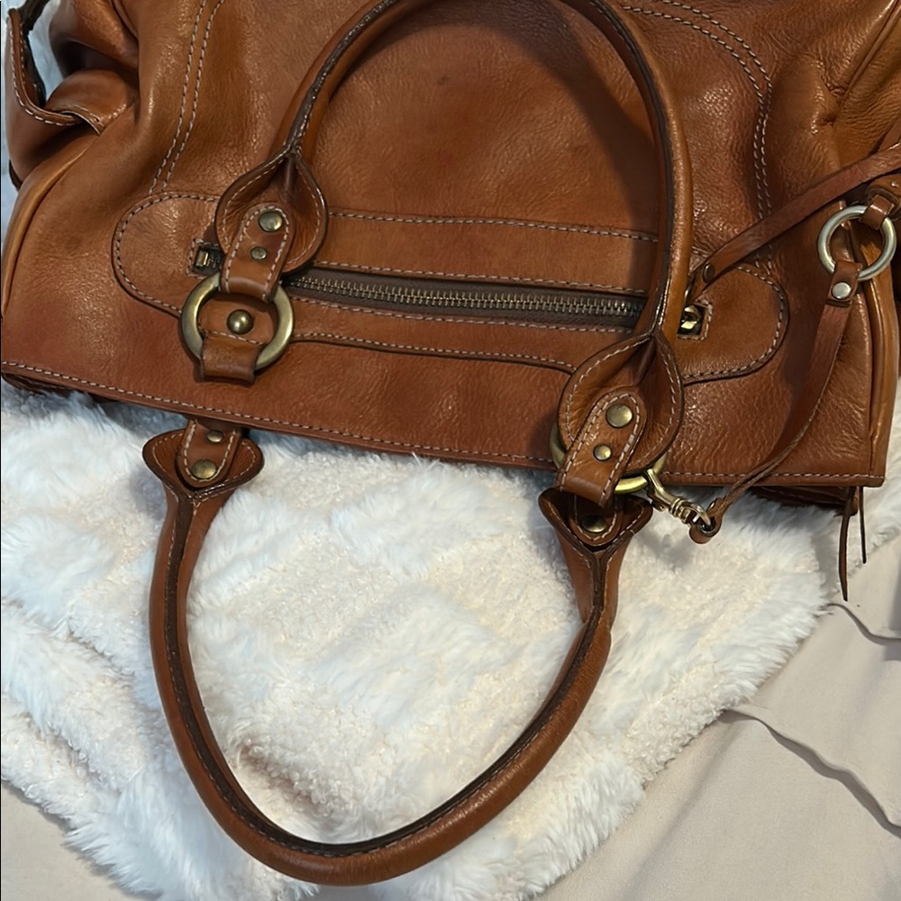 MCM Tan Leather Satchel vintage with COA - Picture 13 of 13